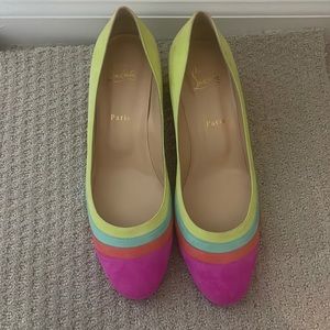 Christian Louboutin Multi Color Pumps Size 41.5